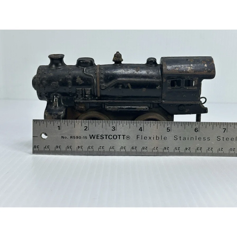 Antique Cast Iron‎ Toy Windup Train Locomotive Grill Broken